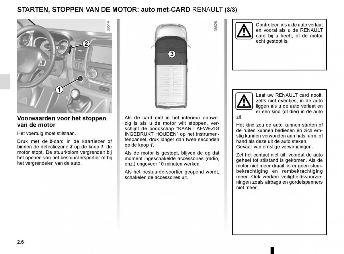 Renault Trafic III 3 handleiding / page 130