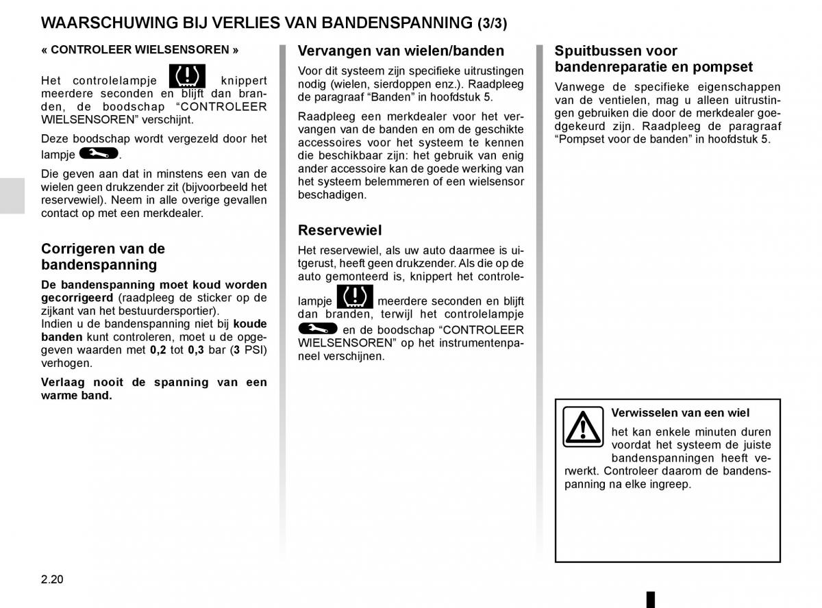 Renault Trafic III 3 handleiding / page 144