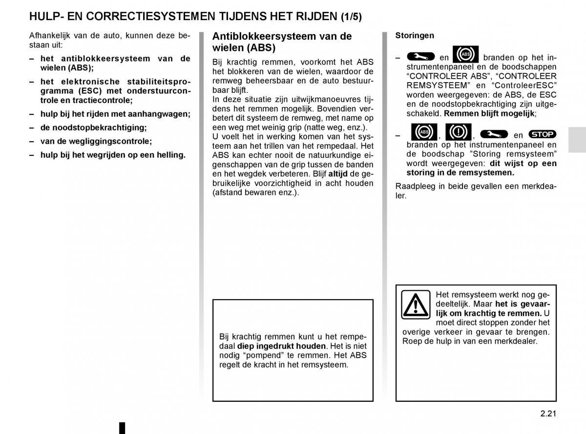 Renault Trafic III 3 handleiding / page 145