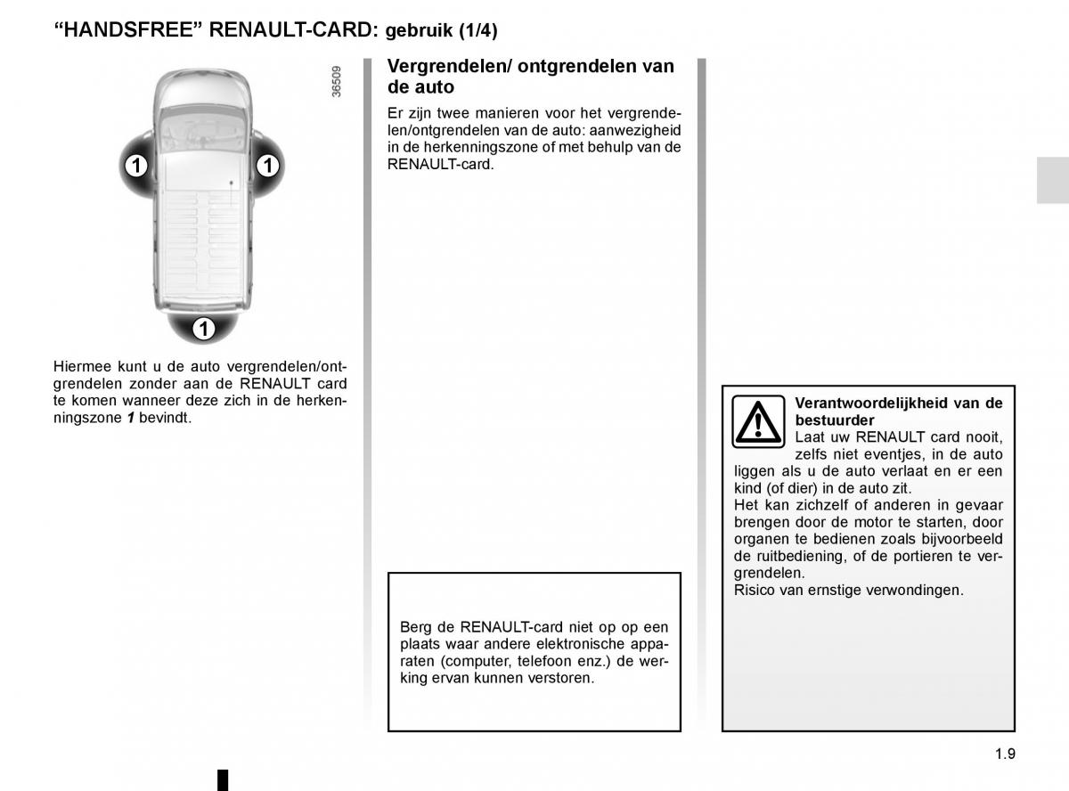 Renault Trafic III 3 handleiding / page 15