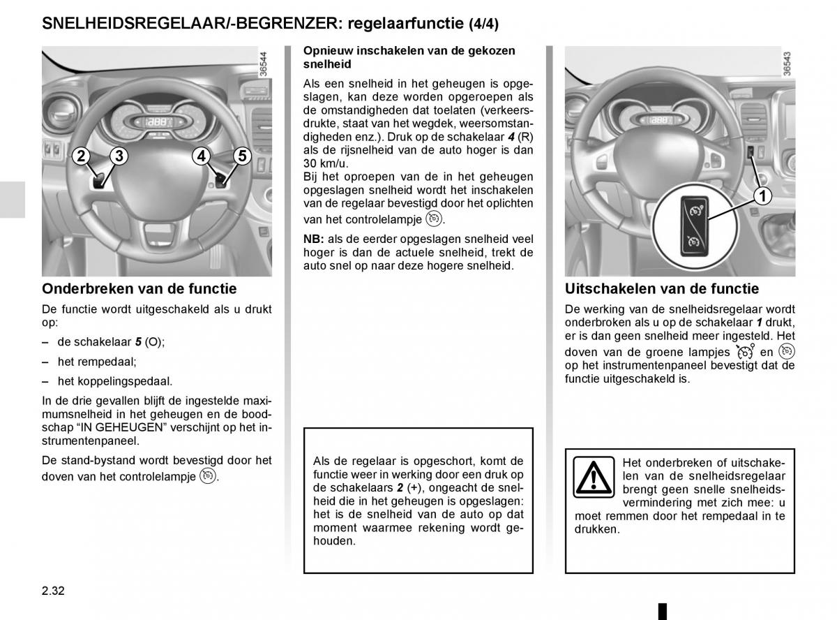 Renault Trafic III 3 handleiding / page 156