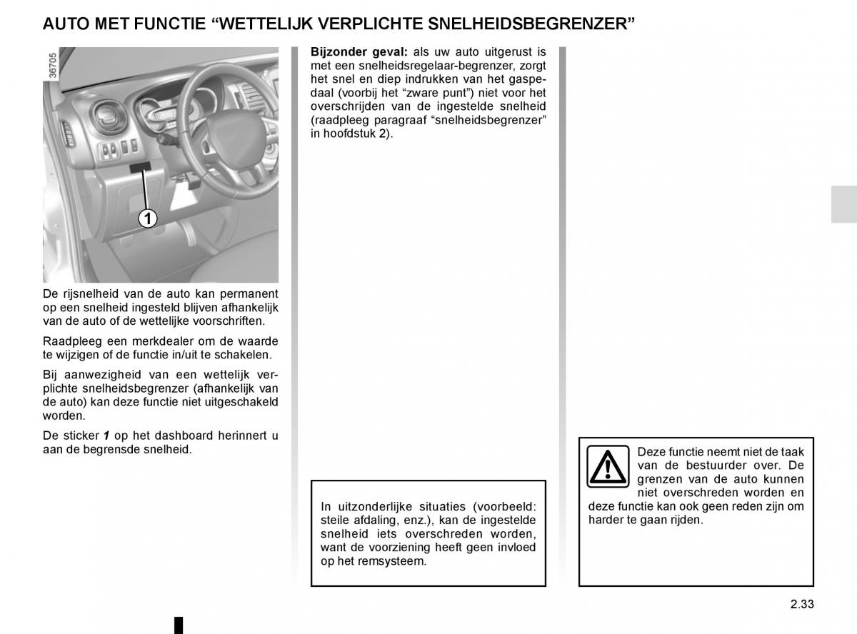 Renault Trafic III 3 handleiding / page 157