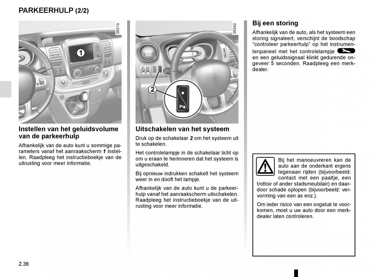 Renault Trafic III 3 handleiding / page 160