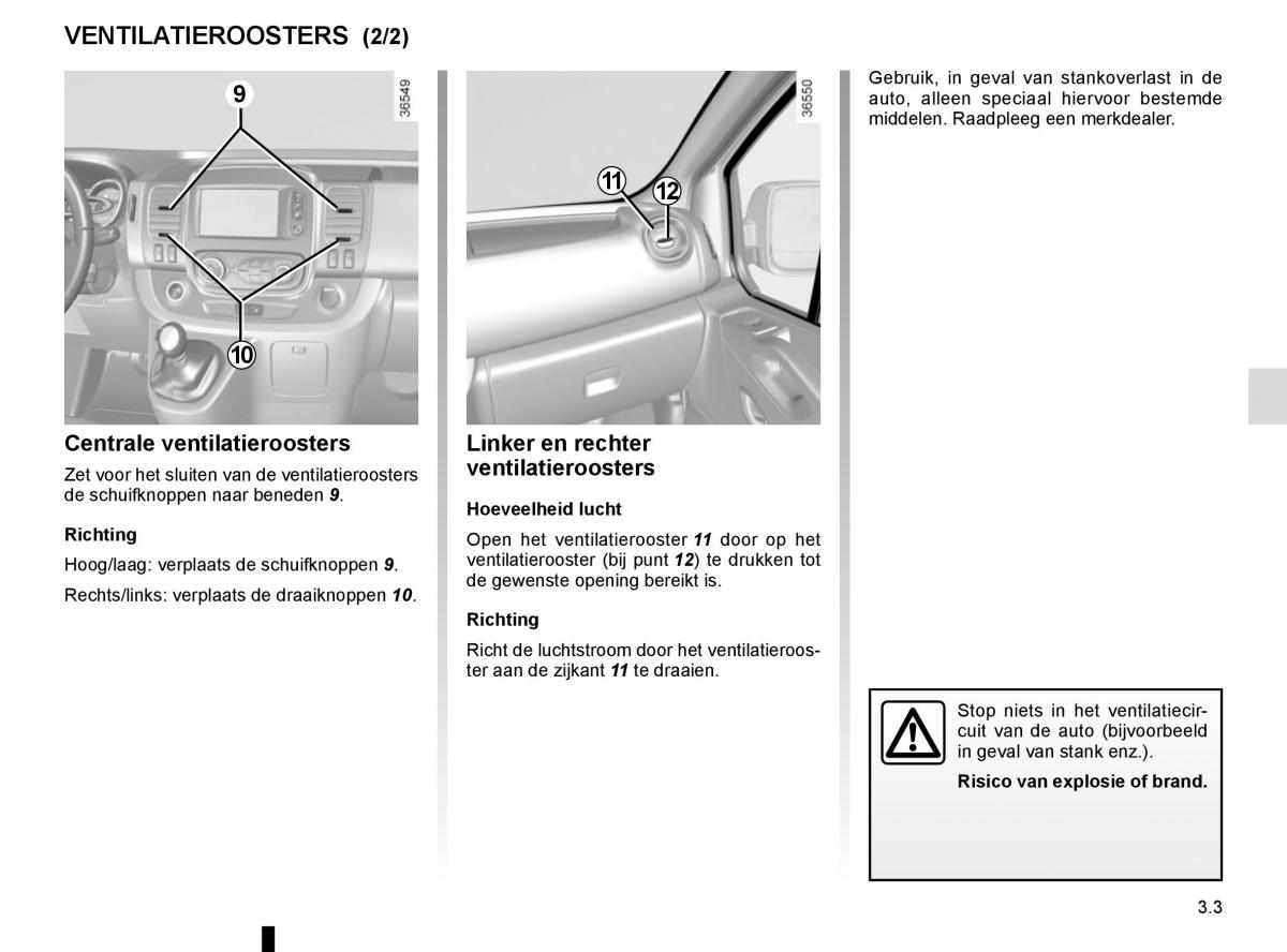 Renault Trafic III 3 handleiding / page 165