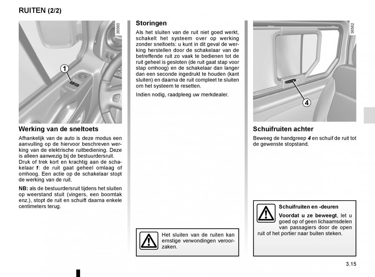 Renault Trafic III 3 handleiding / page 177