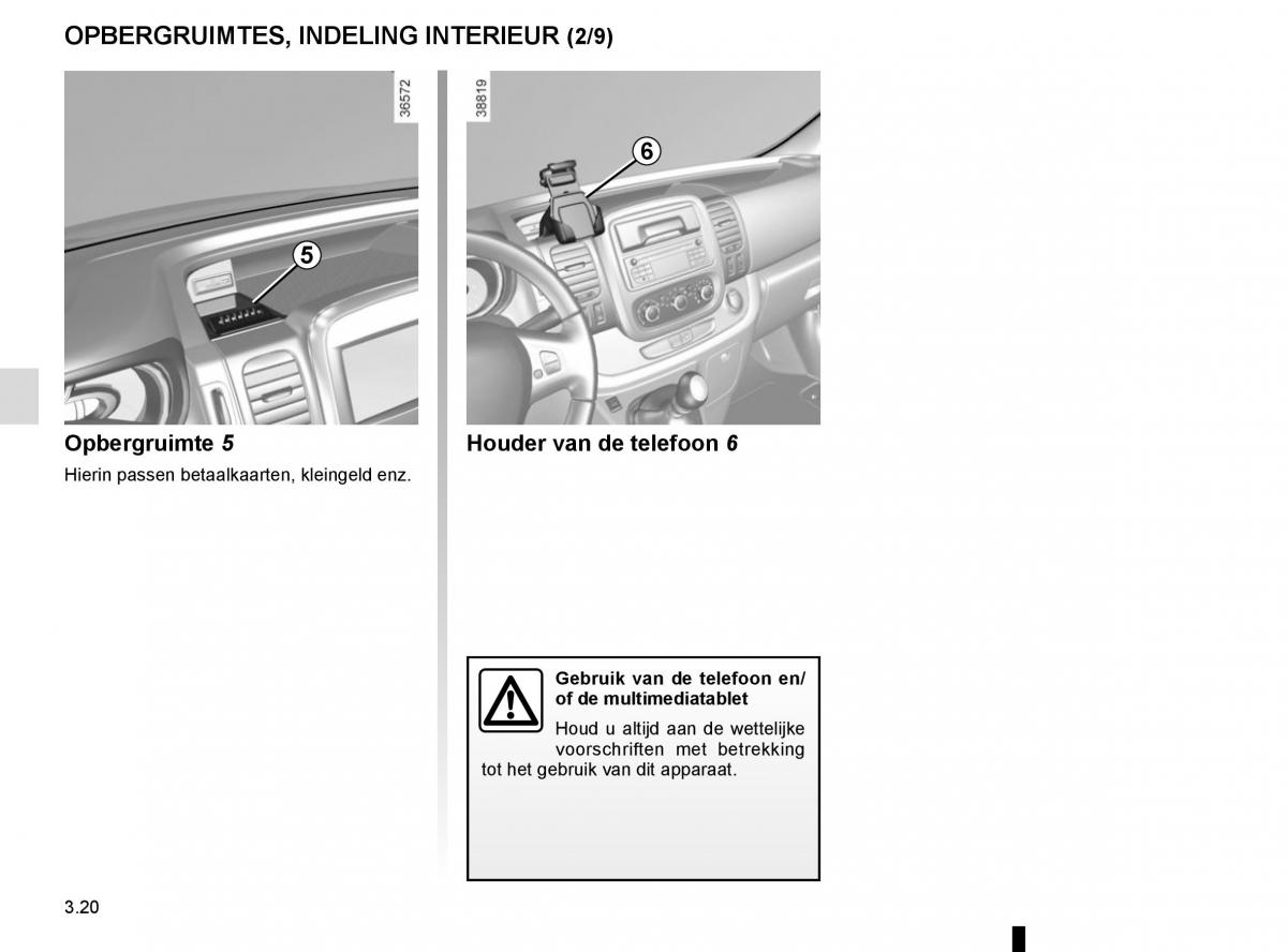 Renault Trafic III 3 handleiding / page 182