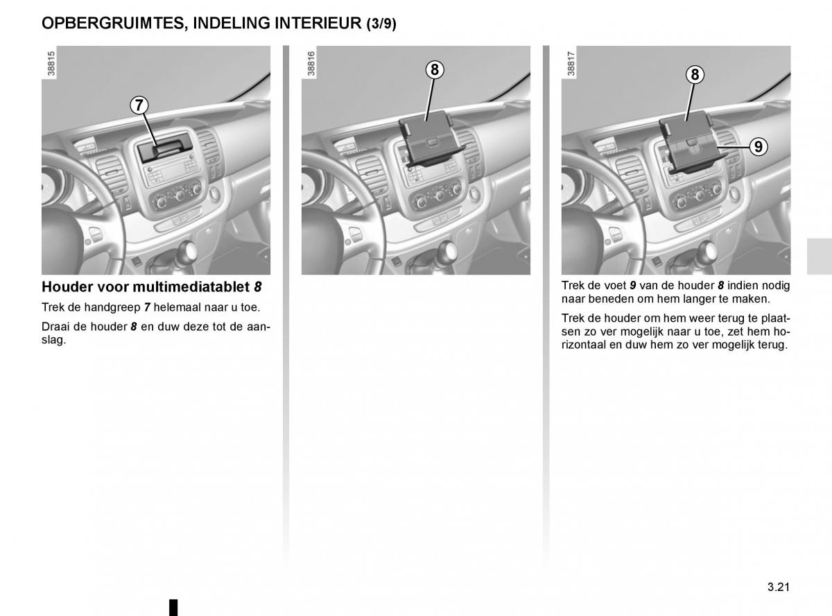 Renault Trafic III 3 handleiding / page 183