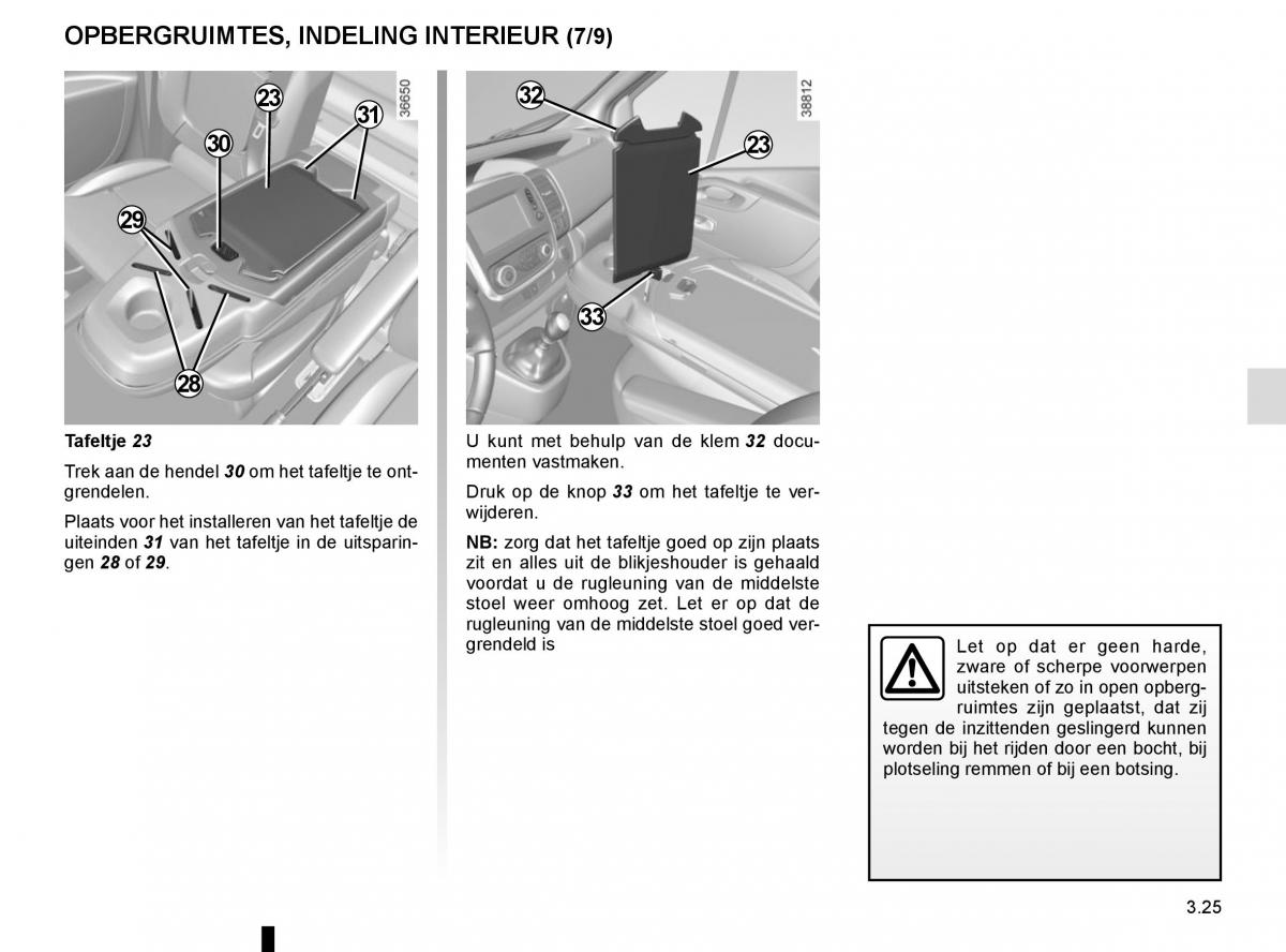 Renault Trafic III 3 handleiding / page 187