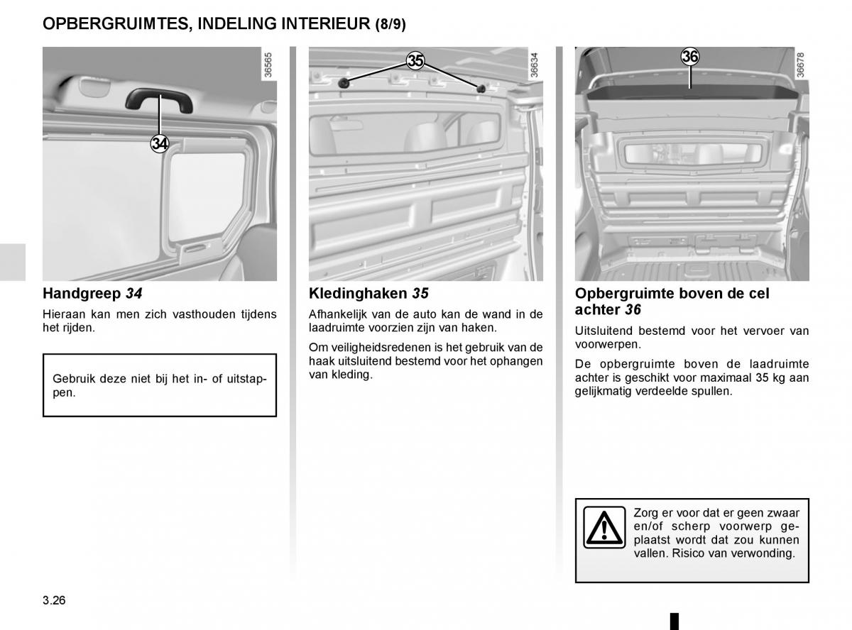 Renault Trafic III 3 handleiding / page 188