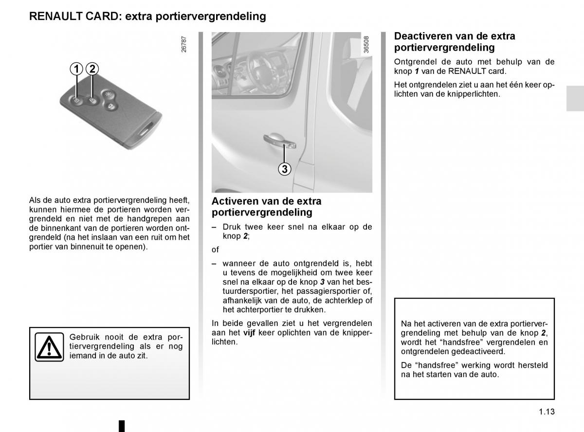 Renault Trafic III 3 handleiding / page 19