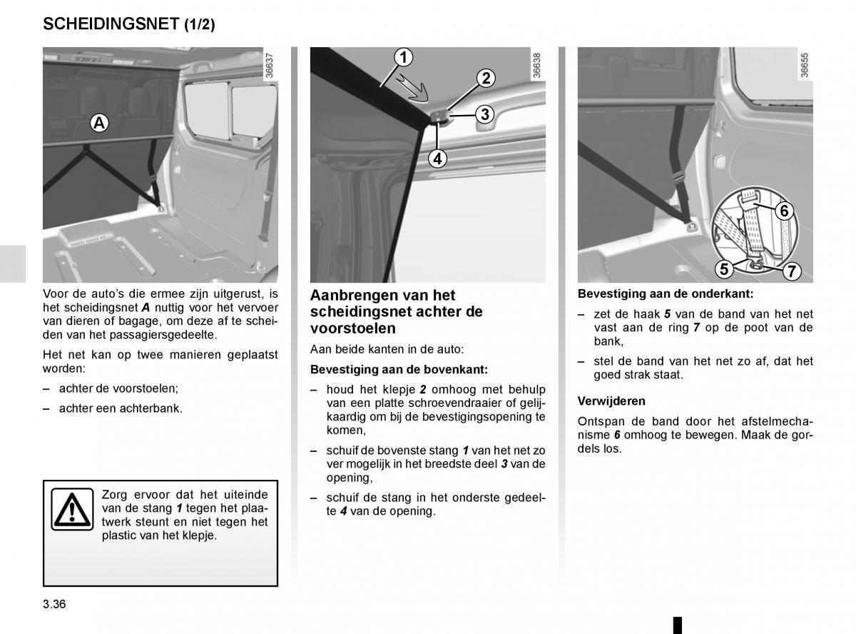 Renault Trafic III 3 handleiding / page 198