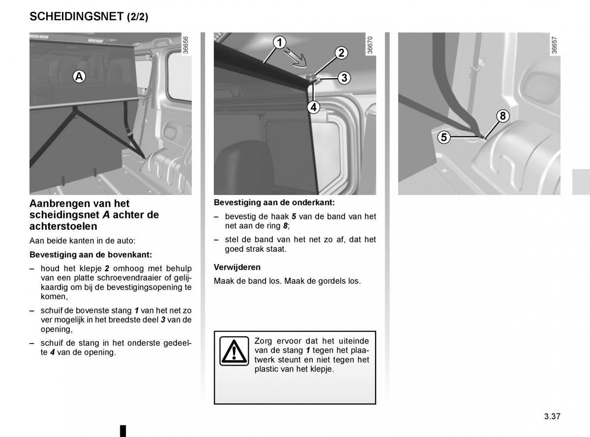 Renault Trafic III 3 handleiding / page 199