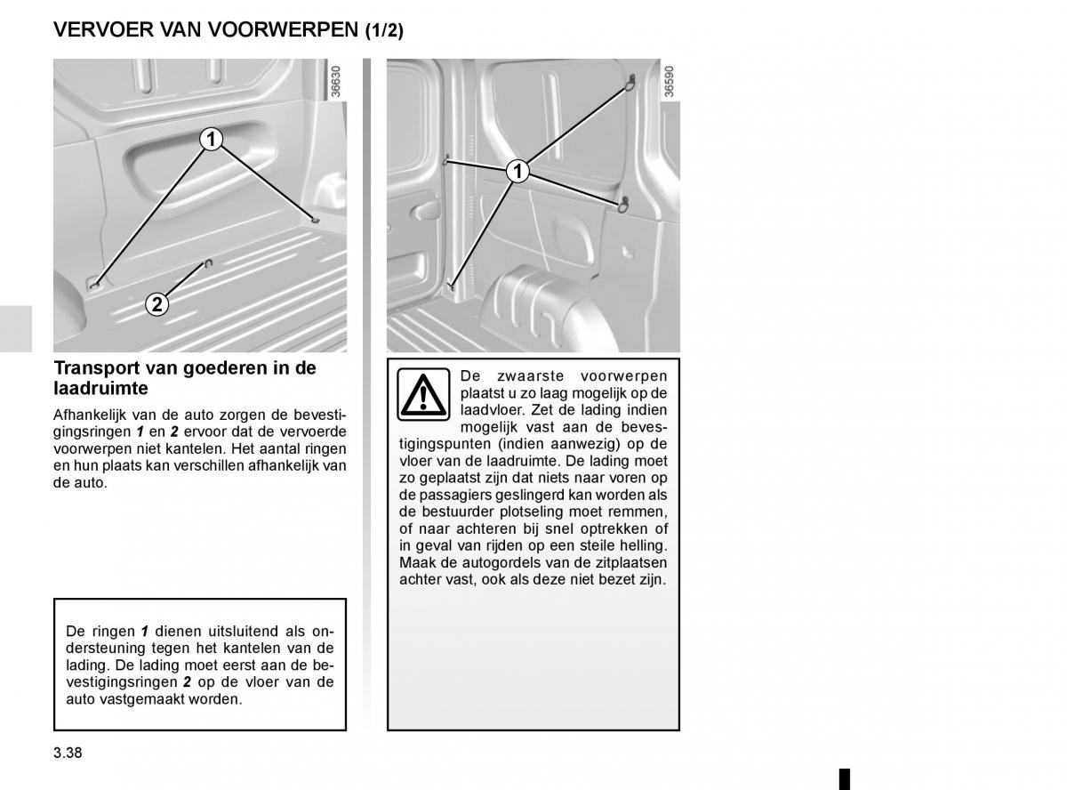 Renault Trafic III 3 handleiding / page 200