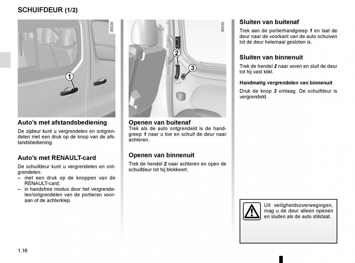 Renault Trafic III 3 handleiding / page 22