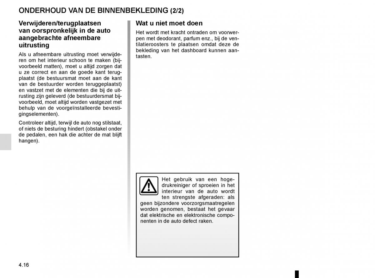 Renault Trafic III 3 handleiding / page 220