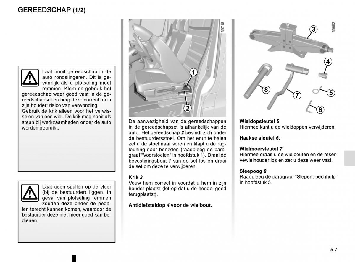 Renault Trafic III 3 handleiding / page 227