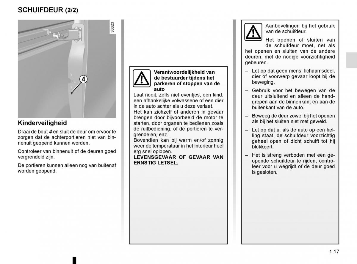 Renault Trafic III 3 handleiding / page 23