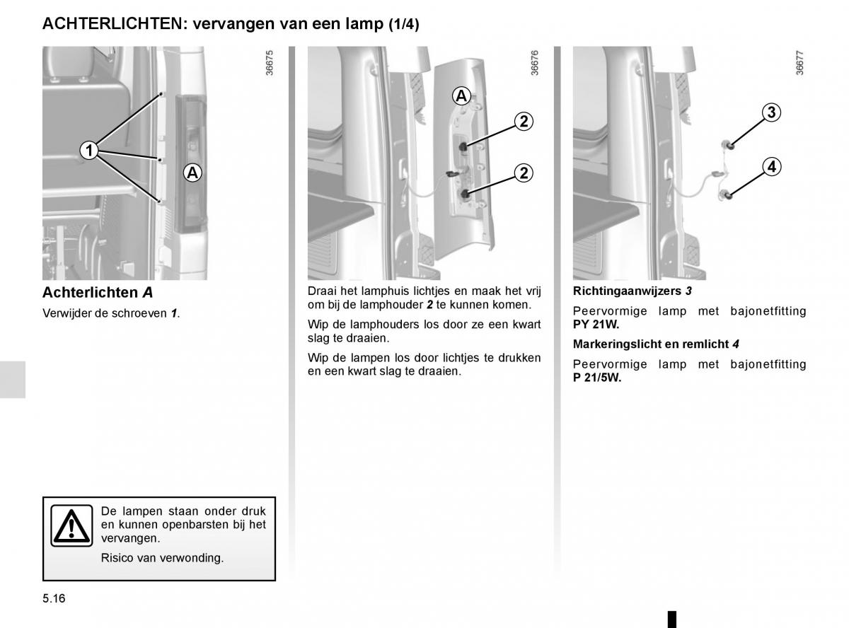 Renault Trafic III 3 handleiding / page 236