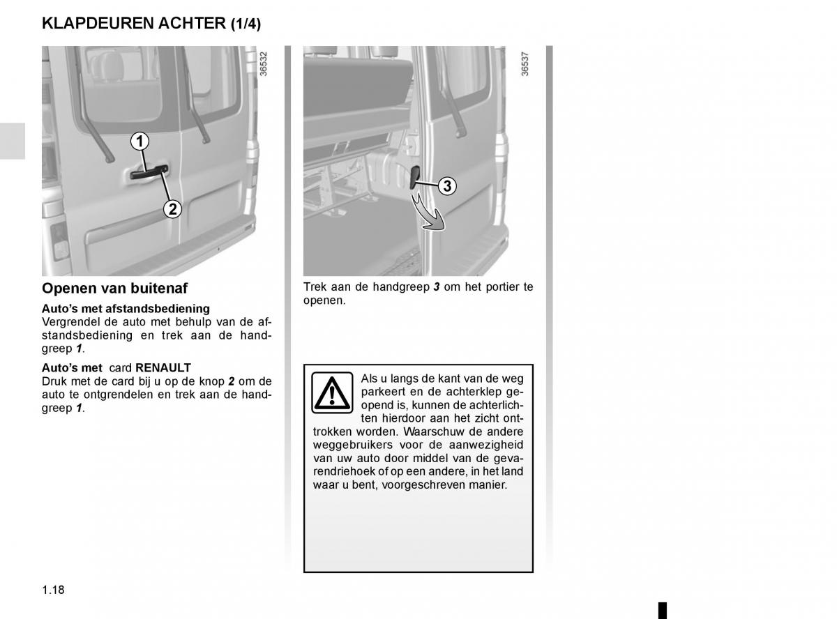 Renault Trafic III 3 handleiding / page 24