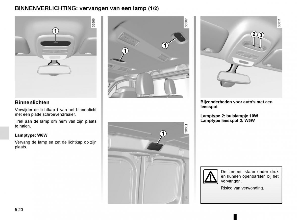 Renault Trafic III 3 handleiding / page 240