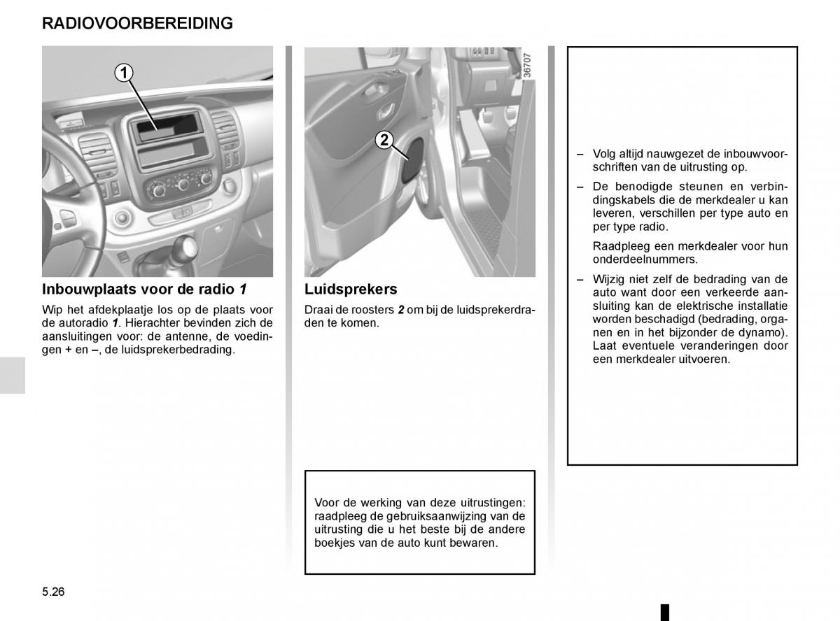 Renault Trafic III 3 handleiding / page 246