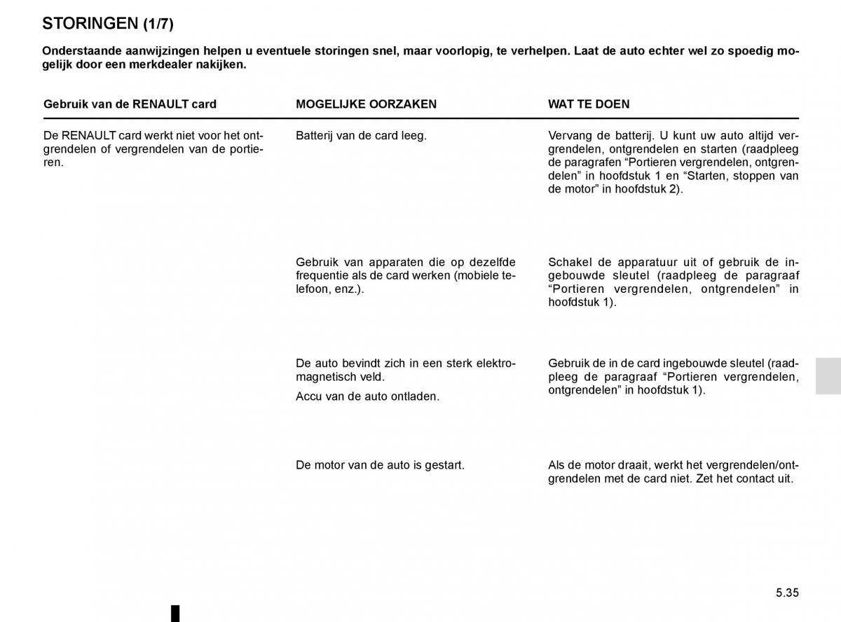 Renault Trafic III 3 handleiding / page 255