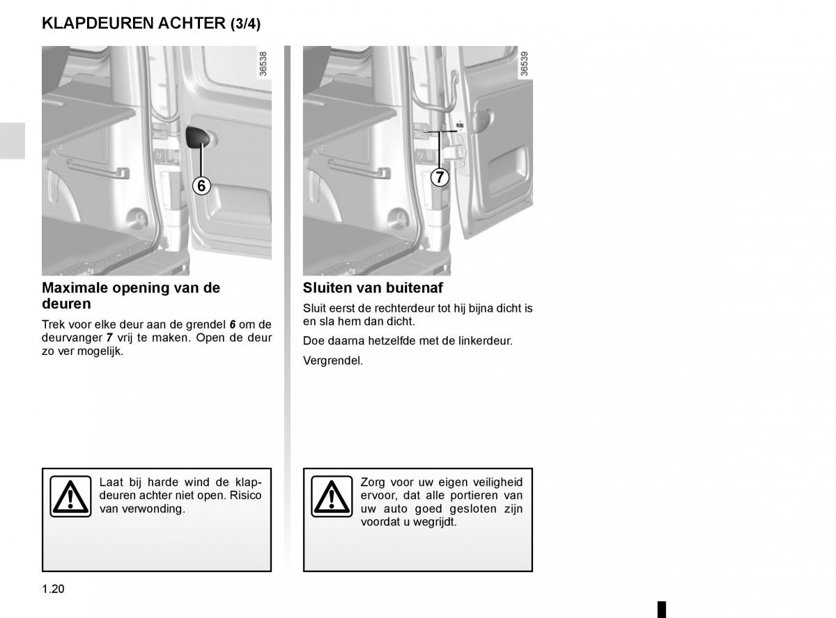 Renault Trafic III 3 handleiding / page 26