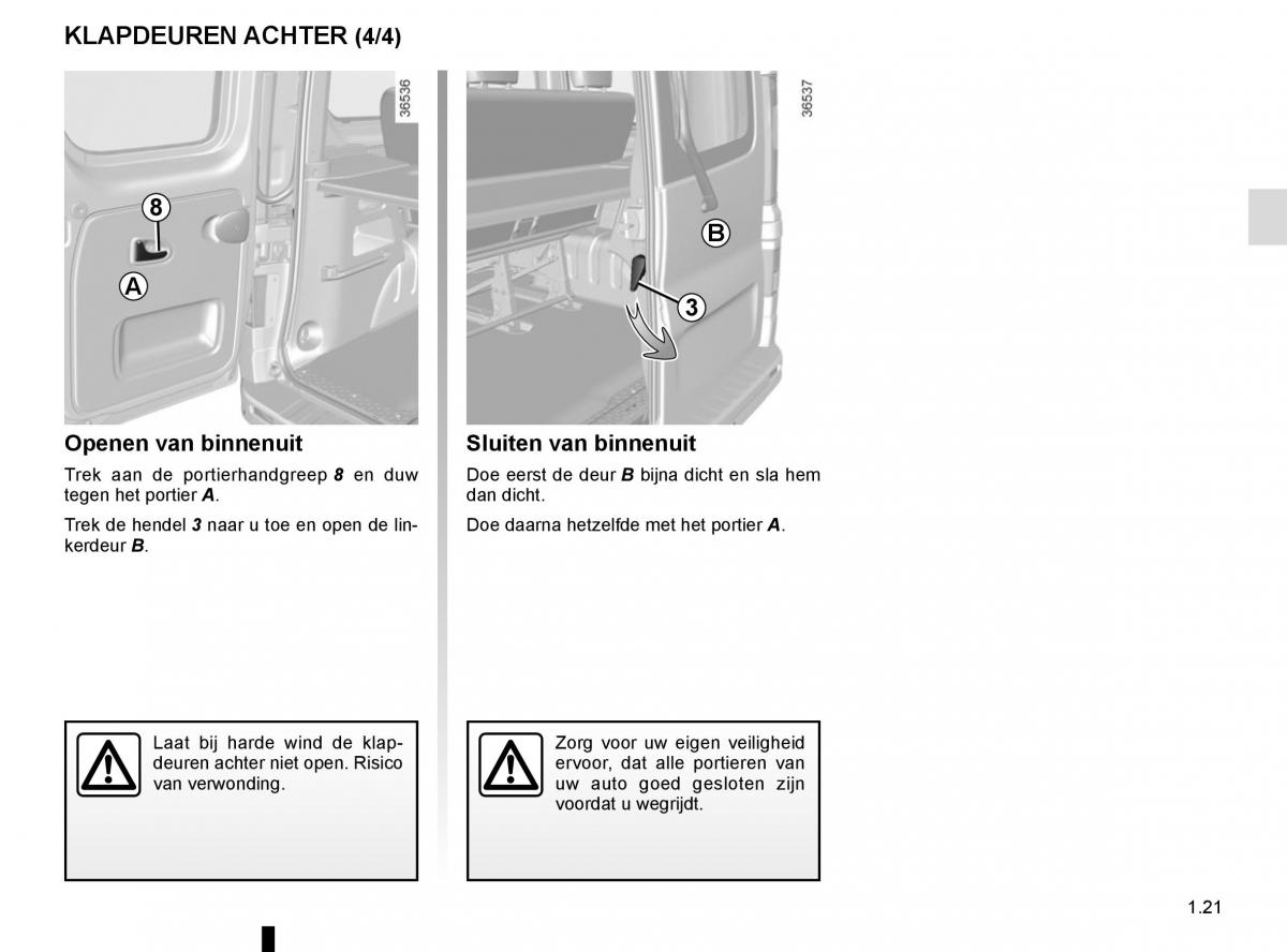 Renault Trafic III 3 handleiding / page 27