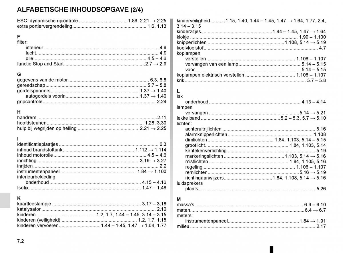 Renault Trafic III 3 handleiding / page 286