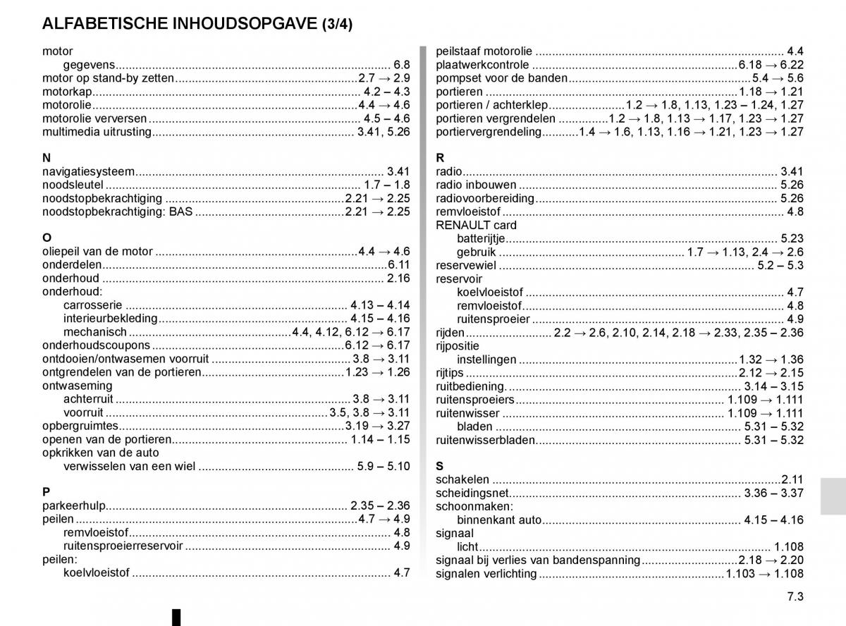 Renault Trafic III 3 handleiding / page 287