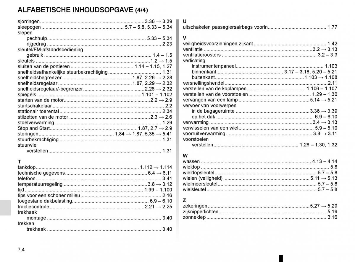 Renault Trafic III 3 handleiding / page 288