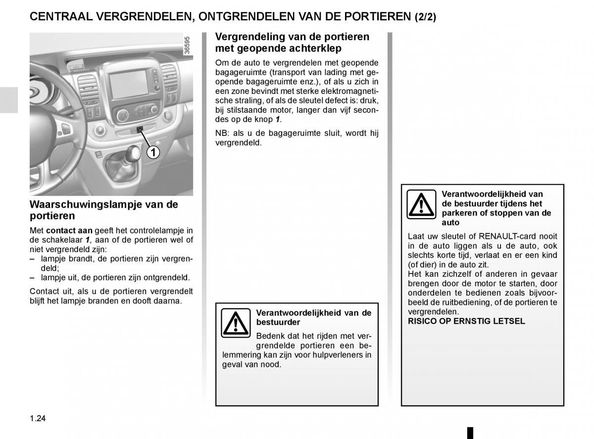 Renault Trafic III 3 handleiding / page 30