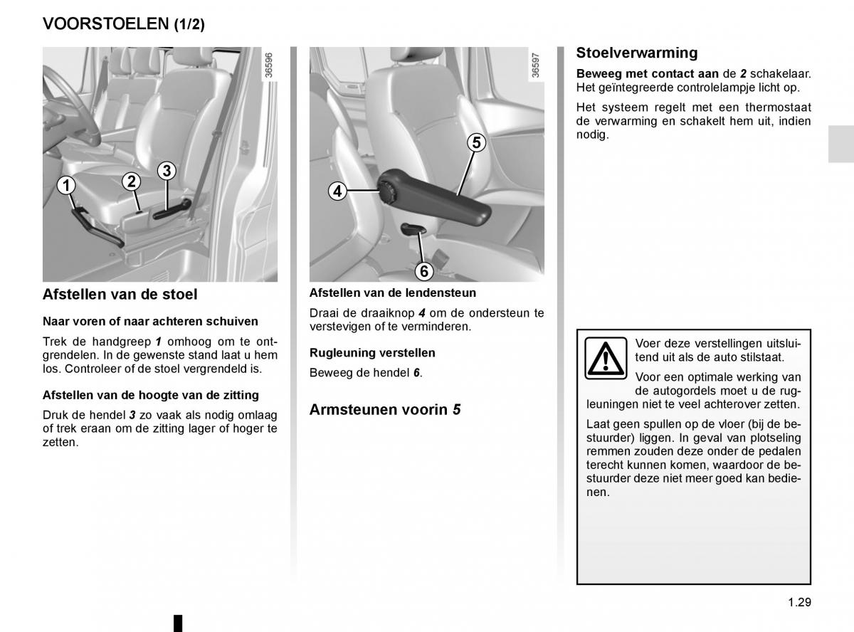 Renault Trafic III 3 handleiding / page 35