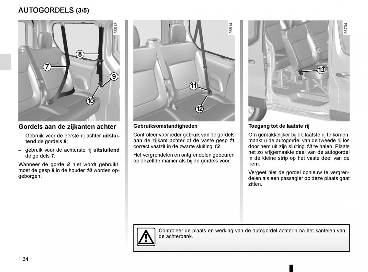 Renault Trafic III 3 handleiding / page 40