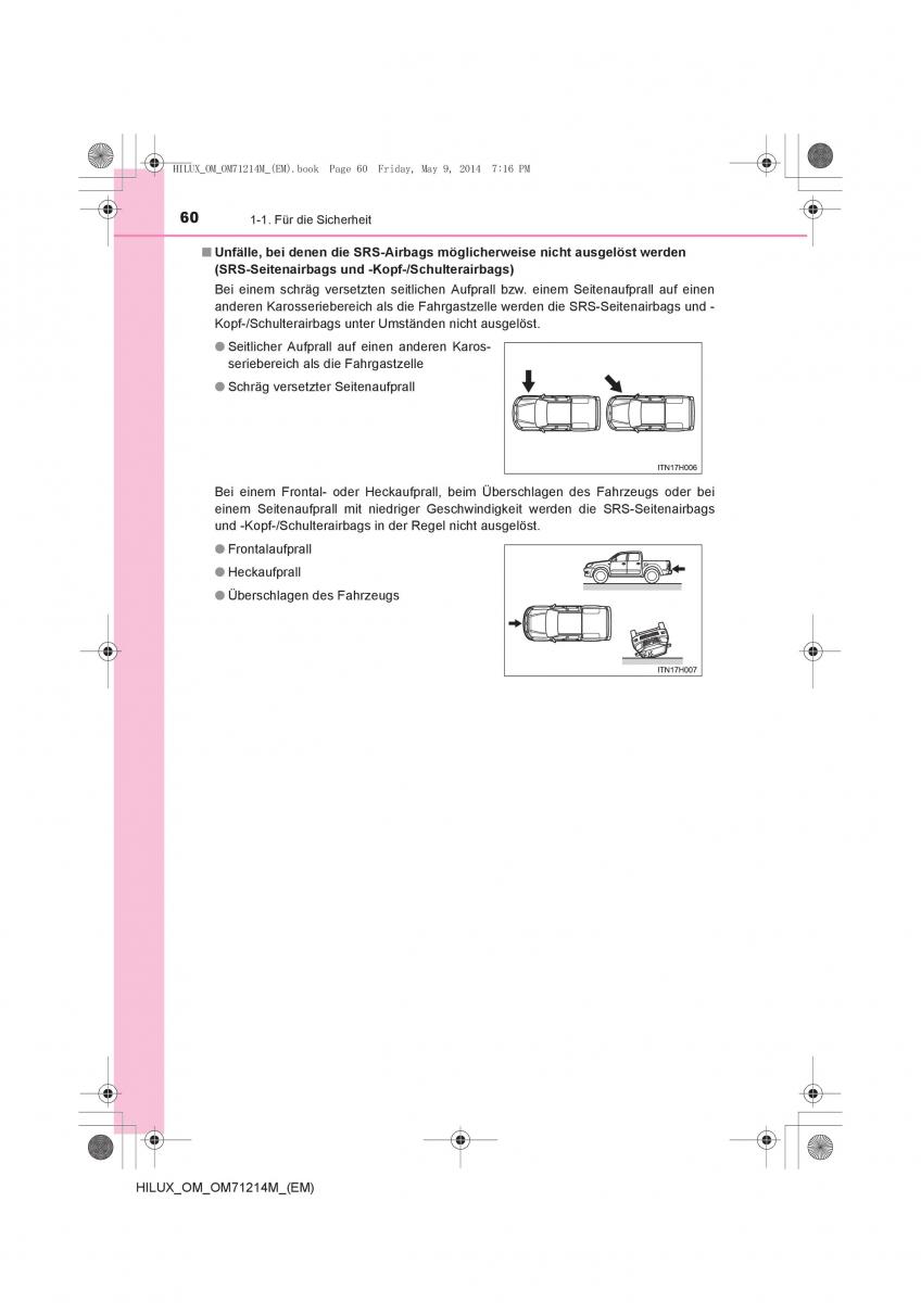 Toyota Hilux VII 7 Handbuch / page 60