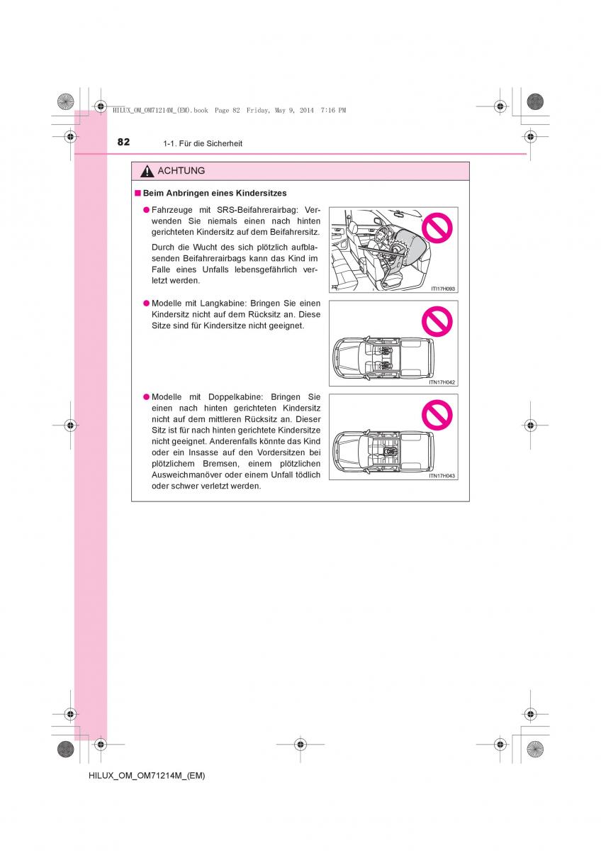 Toyota Hilux VII 7 Handbuch / page 82