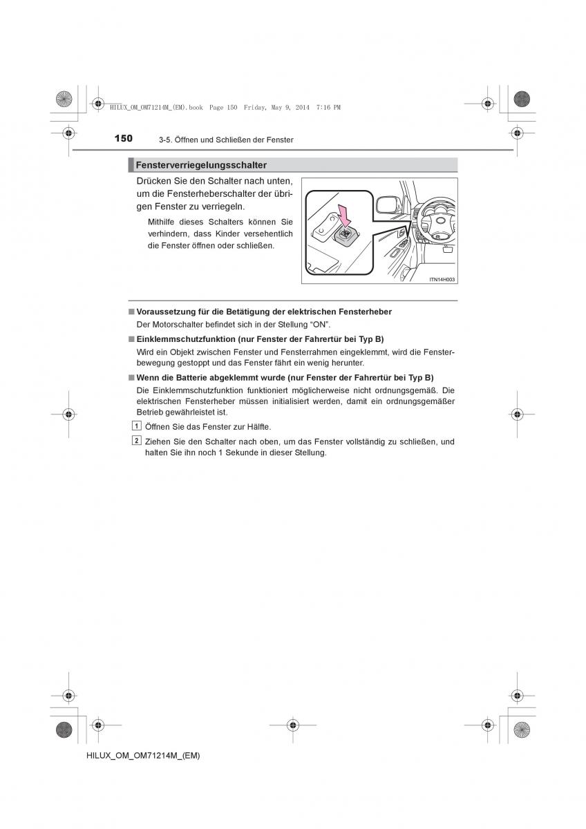 Toyota Hilux VII 7 Handbuch / page 150