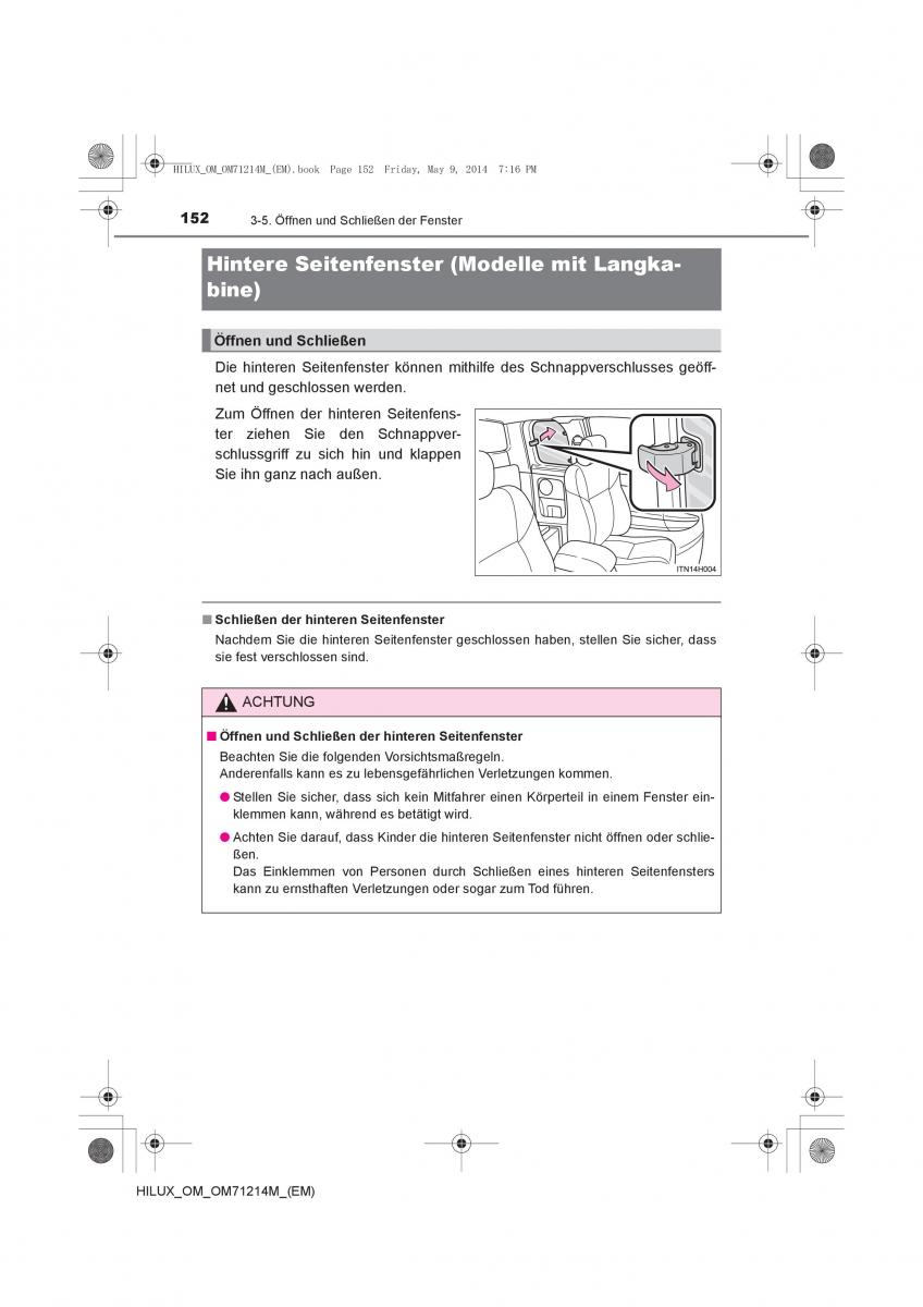 Toyota Hilux VII 7 Handbuch / page 152