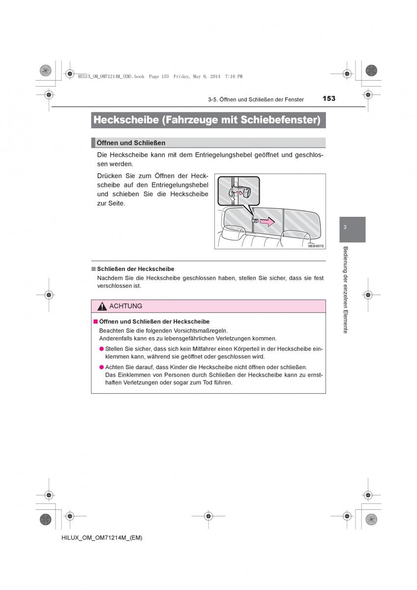 Toyota Hilux VII 7 Handbuch / page 153