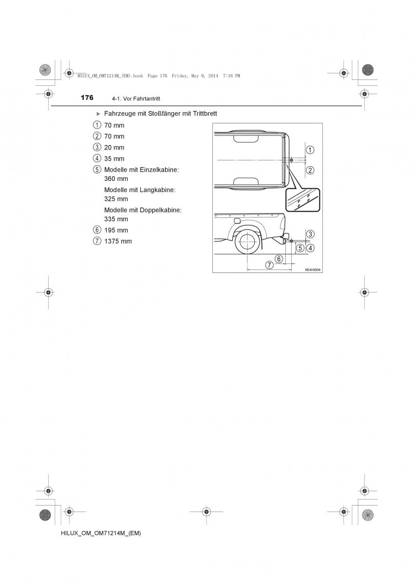 Toyota Hilux VII 7 Handbuch / page 176