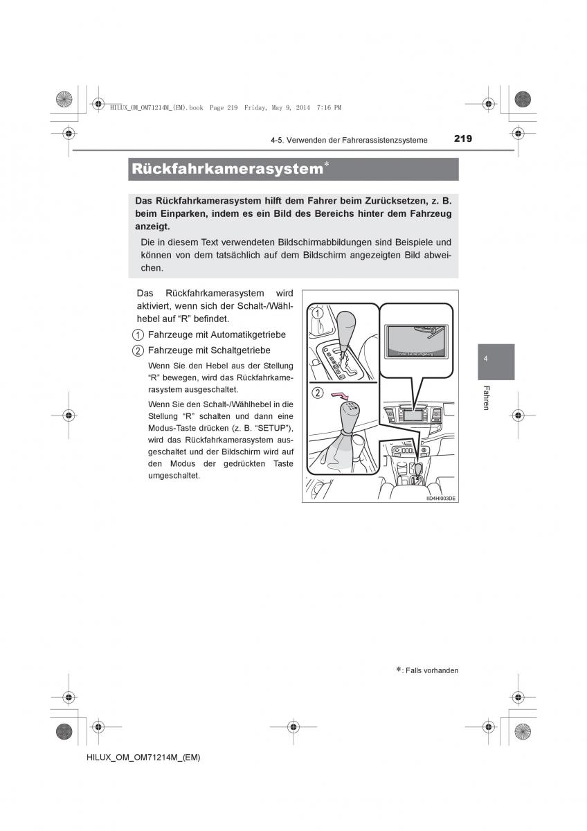 Toyota Hilux VII 7 Handbuch / page 219