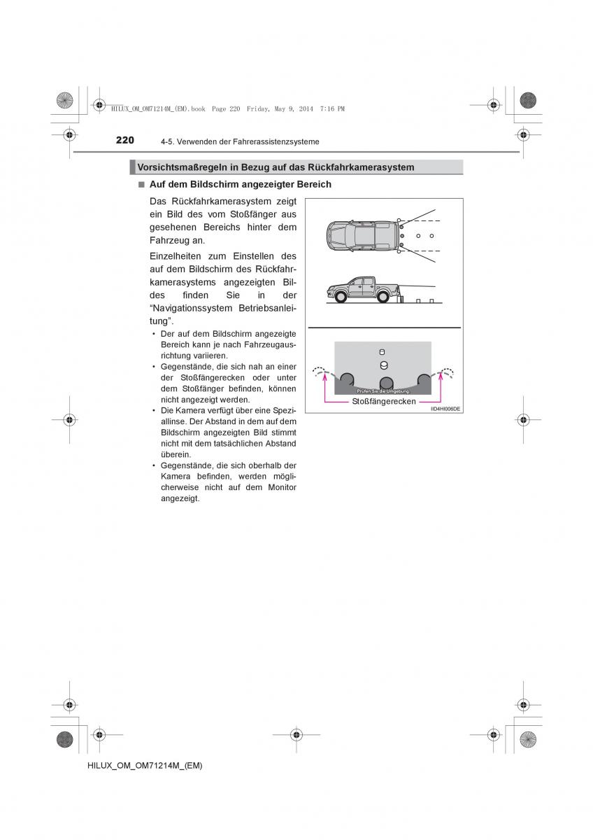 Toyota Hilux VII 7 Handbuch / page 220