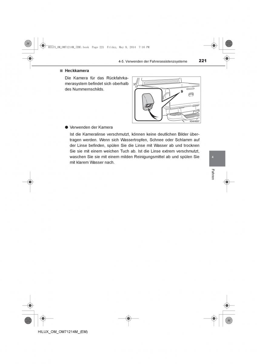 Toyota Hilux VII 7 Handbuch / page 221