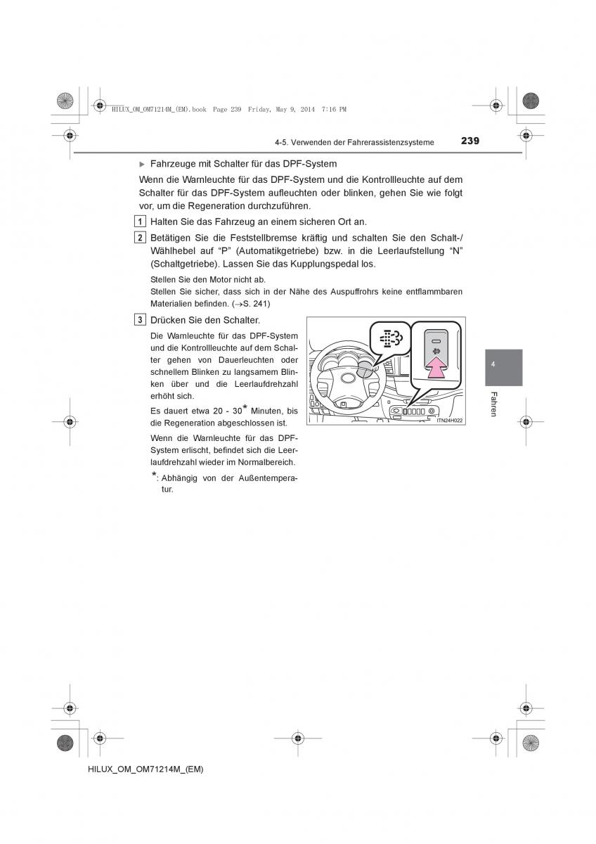 Toyota Hilux VII 7 Handbuch / page 239