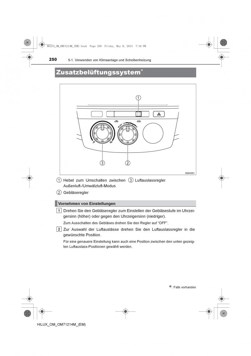 Toyota Hilux VII 7 Handbuch / page 250