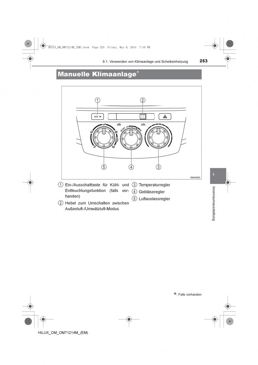 Toyota Hilux VII 7 Handbuch / page 253