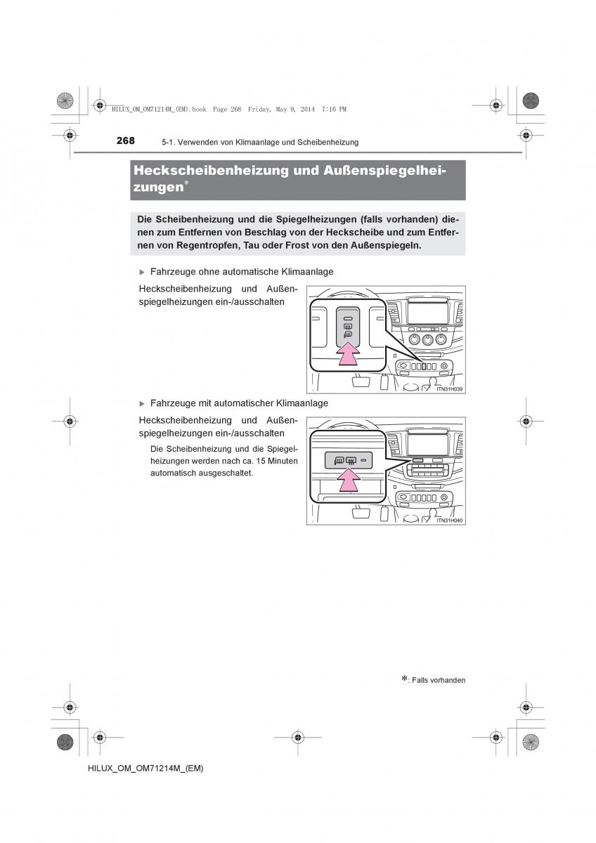 Toyota Hilux VII 7 Handbuch / page 268