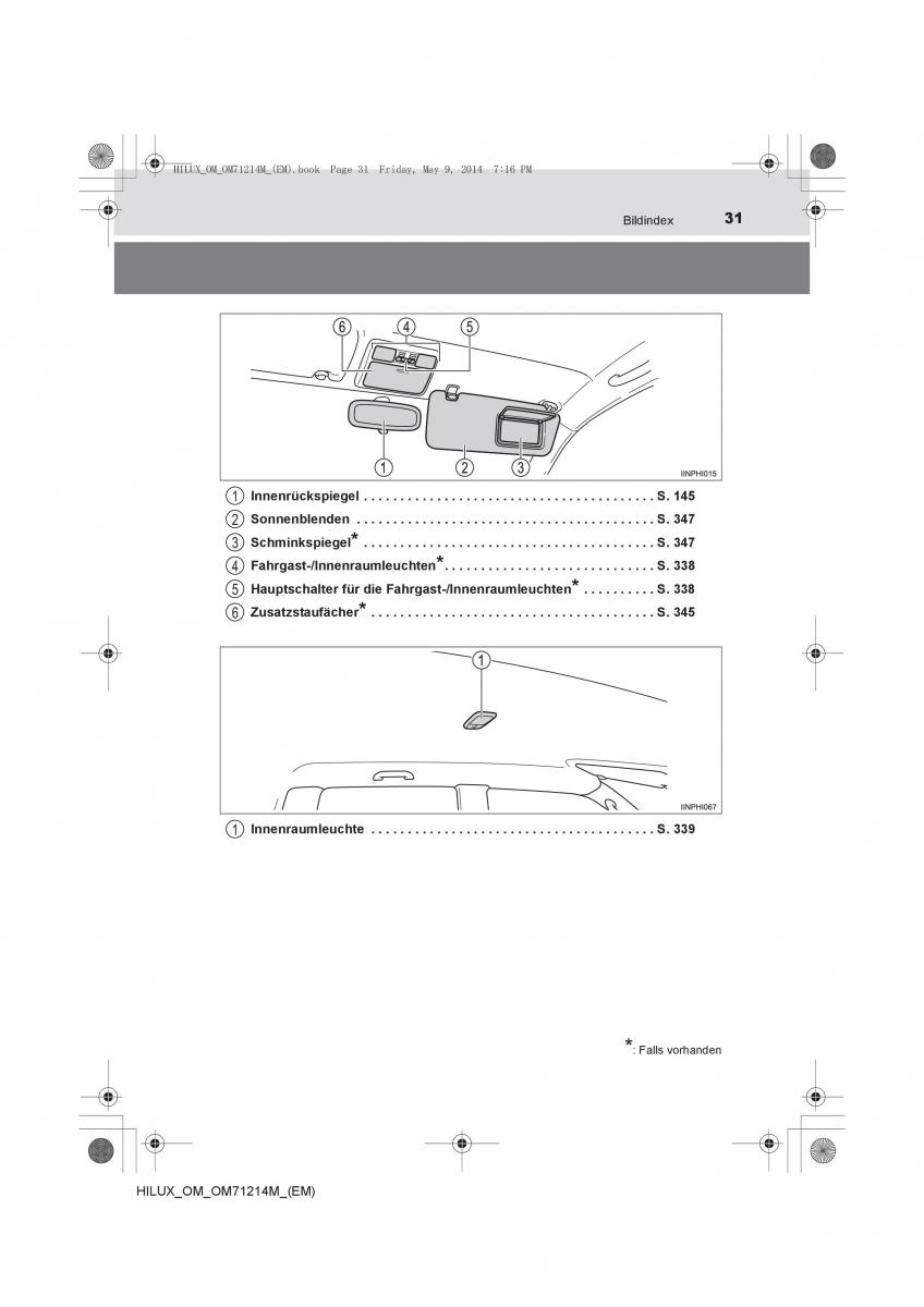 Toyota Hilux VII 7 Handbuch / page 31