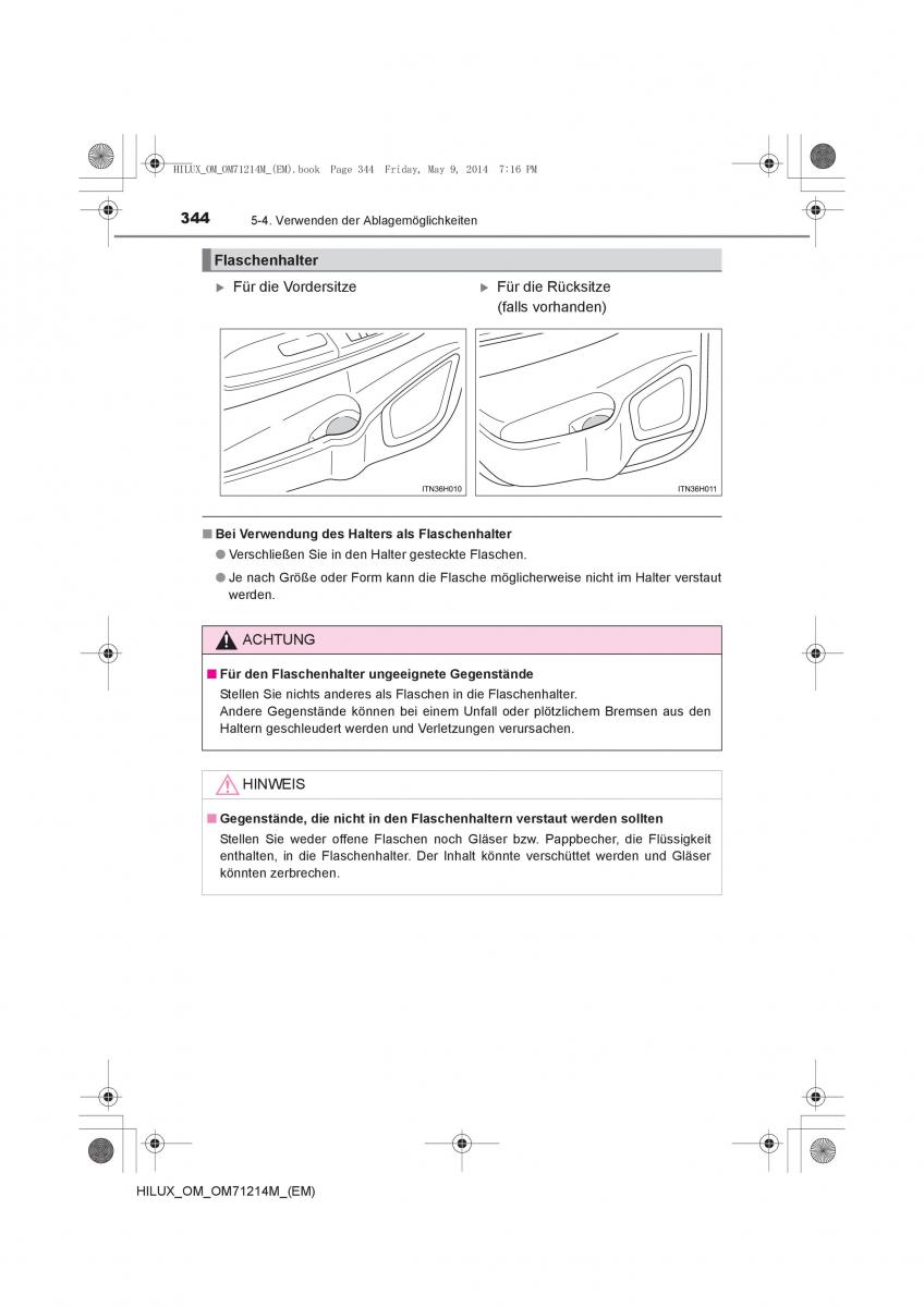 Toyota Hilux VII 7 Handbuch / page 344