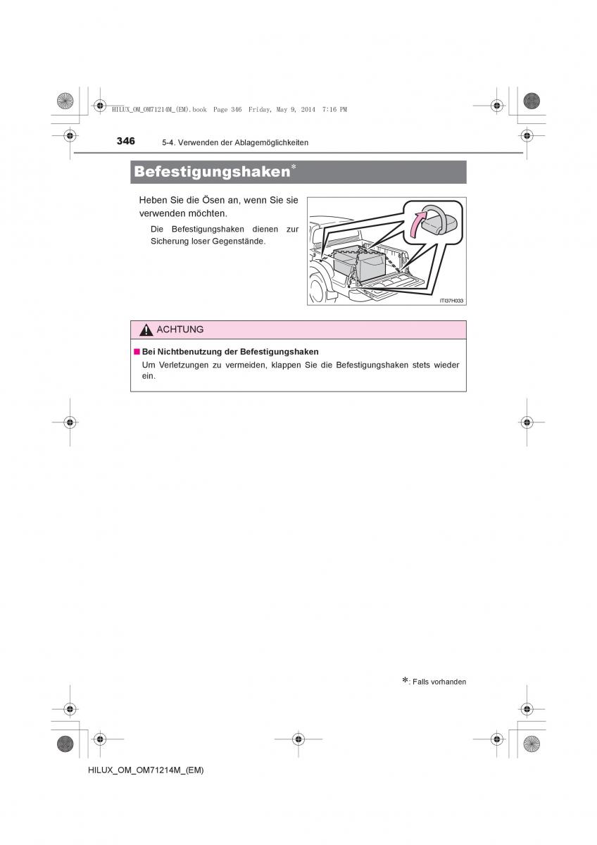 Toyota Hilux VII 7 Handbuch / page 346